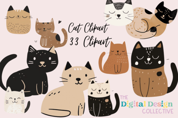Adorable Cat Clipart Bundle for Creators