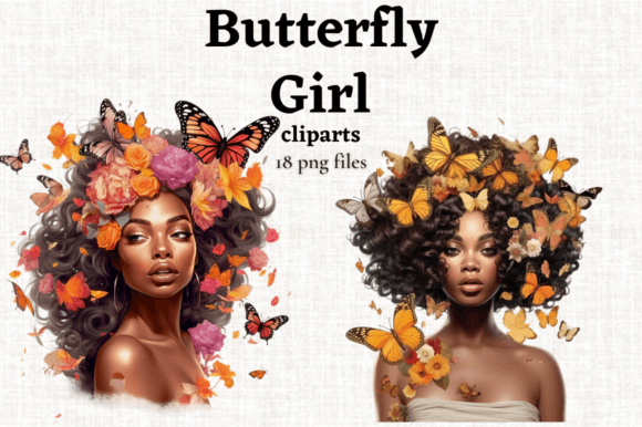 Beautiful Butterfly Girl Illustration: A Guide for Crafters and Designers