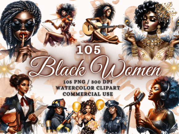 Black Women Clipart PNG: Elevate Your Design