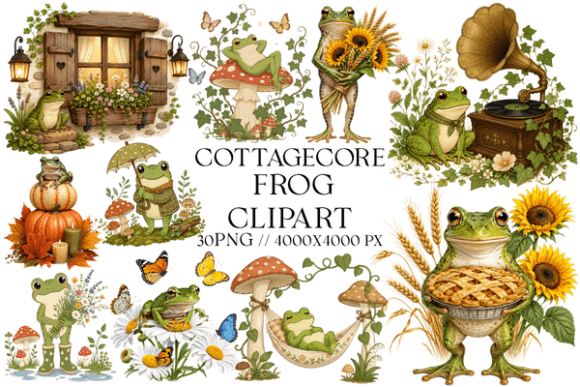 Cottagecore Frog Clipart: A Guide to Whimsical Woodland Design