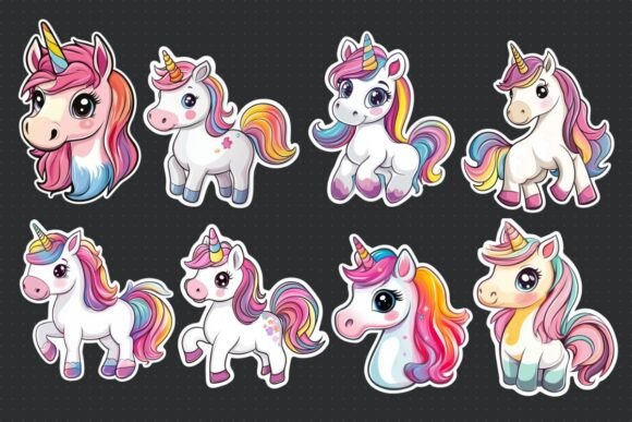 Enhance Spaces with Cute Unicorn Stickers for the Wall