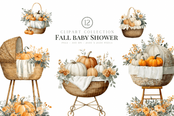 Fall Baby Shower Clipart: Bringing Autumn Warmth to Your Creative Projects