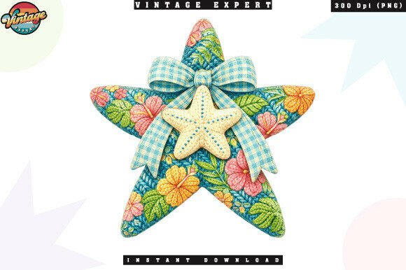 Integrating Starfish Floral Tropical Beach Patchwork into Your Creative Workflow