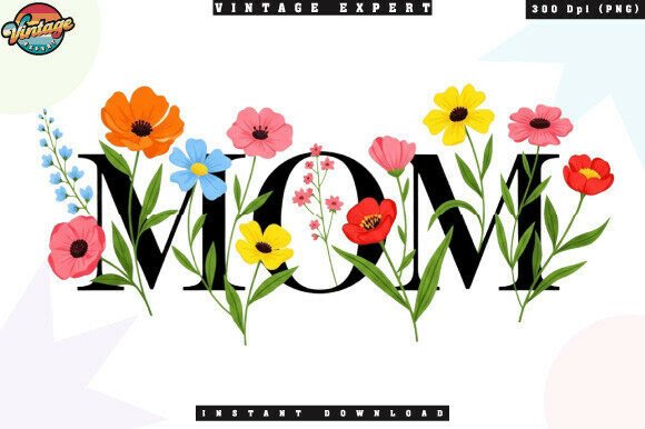 Mom Floral Spring Garden PNG: A Digital Asset for Creative Expression