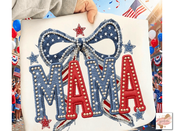 Patriotic Coquette Patchwork Mama PNG Guide