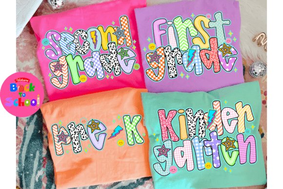 Preppy Doodle Back to School PNG Bundle