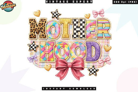 Unlocking Creative Potential: A Guide to Using the Motherhood Patchwork Glitter Bow PNG for Modern Design