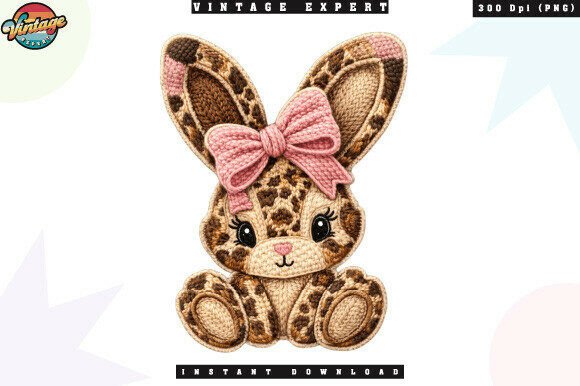 Unlocking Creative Potential with the Cute Leopard Bunny Crochet Yarn PNG
