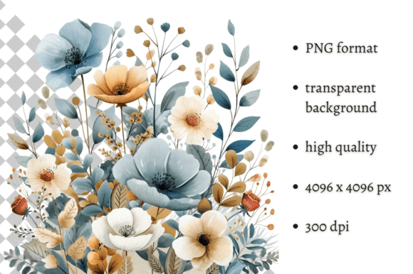 Watercolor Spring Flowers PNG Clipart: Elevating Your Creative Projects with Seasonal Charm